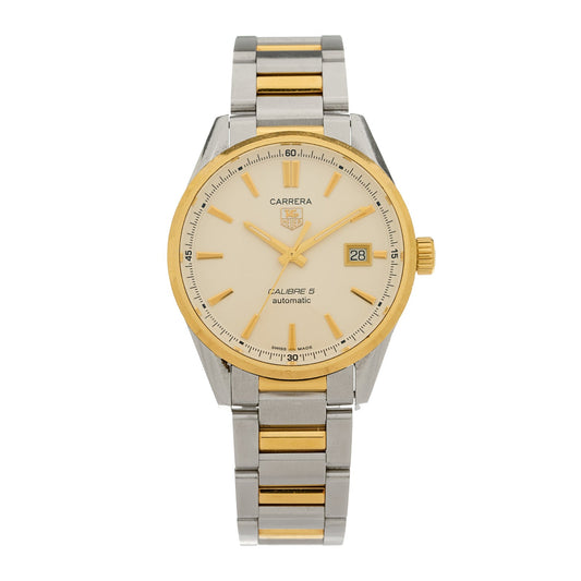 Stainless Steel 39mm Carrera Automatic Watch Silver WAR215B